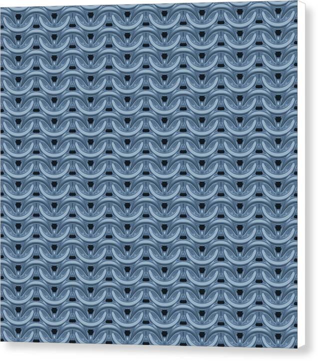 Twilight Blue Maille Canvas Print