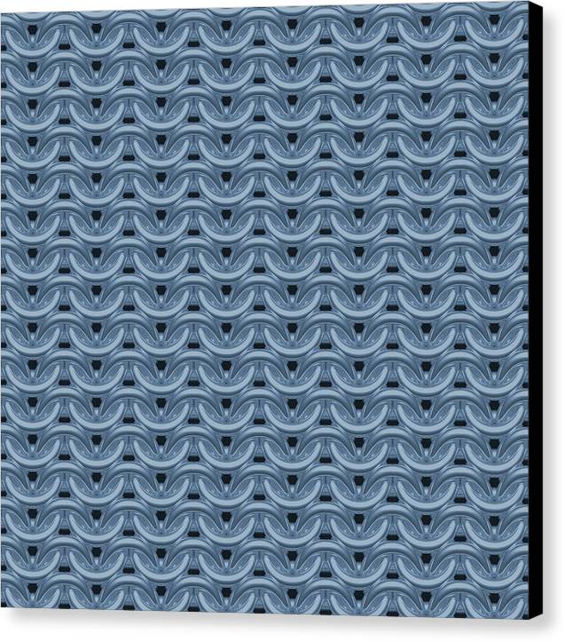 Twilight Blue Maille Canvas Print