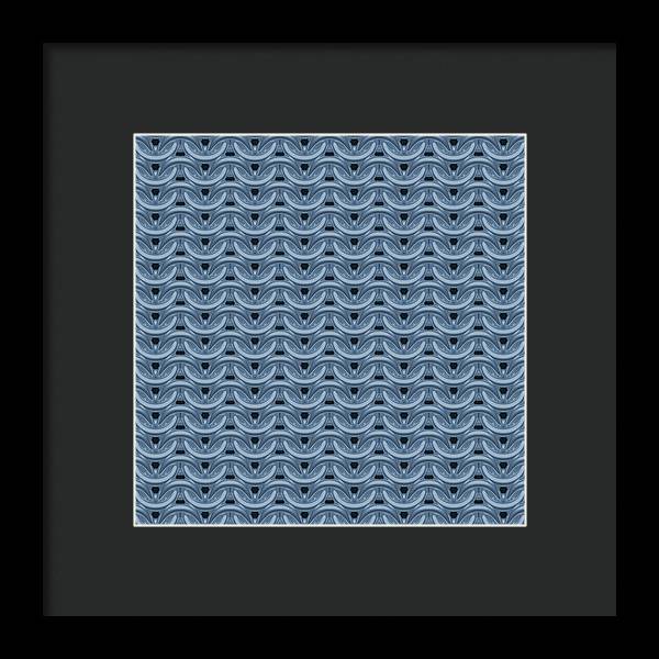 Twilight Blue Maille Framed Print
