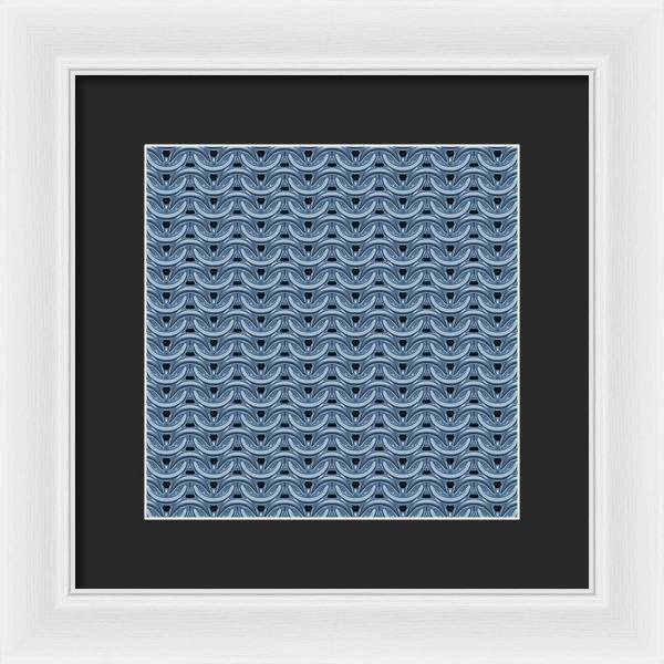 Twilight Blue Maille Framed Print
