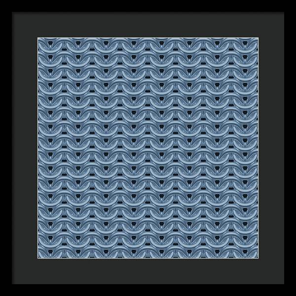 Twilight Blue Maille Framed Print