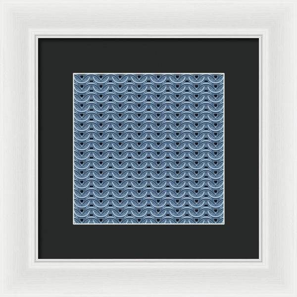 Twilight Blue Maille Framed Print