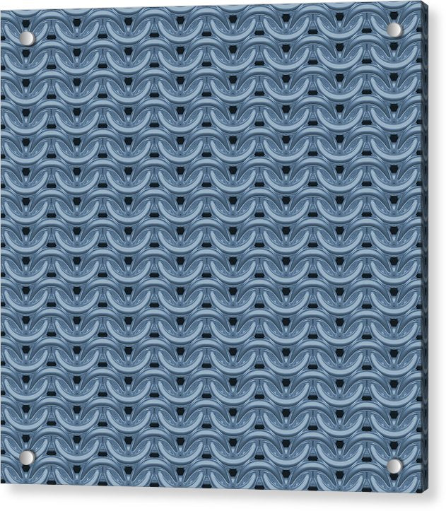 Twilight Blue Maille Acrylic Print
