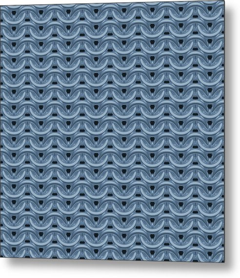 Twilight Blue Maille Metal Print