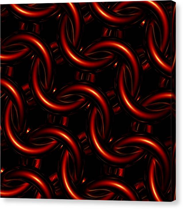 Vermilion Maille - Canvas Print