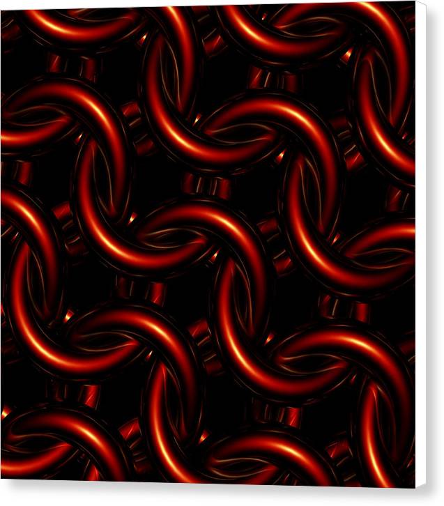 Vermilion Maille - Canvas Print