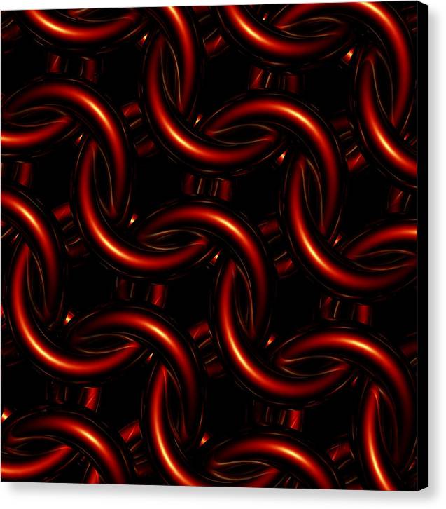 Vermilion Maille - Canvas Print