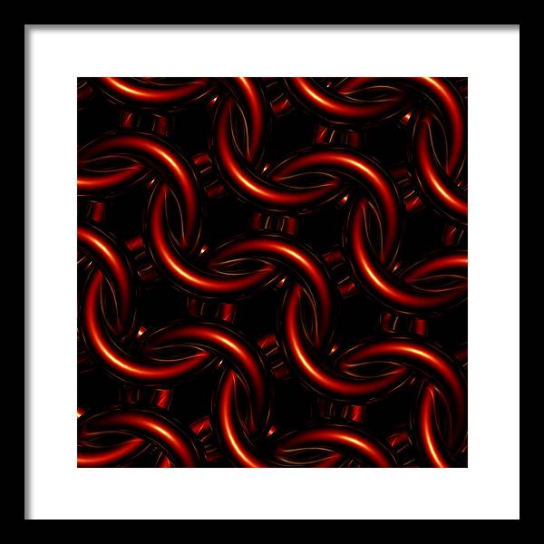 Vermilion Maille - Framed Print