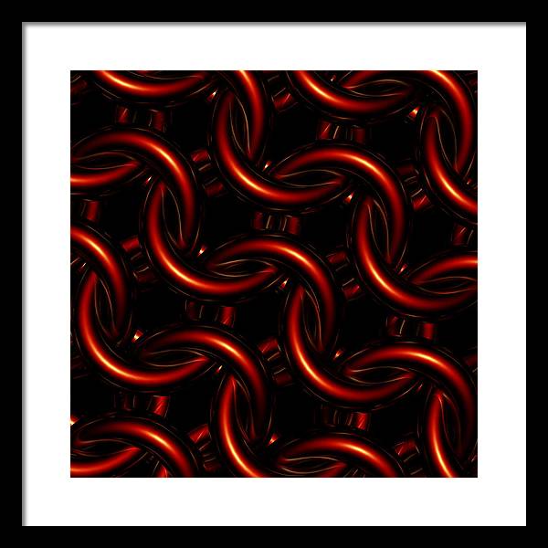Vermilion Maille - Framed Print