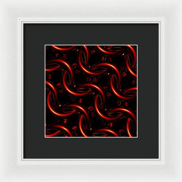 Vermilion Maille - Framed Print