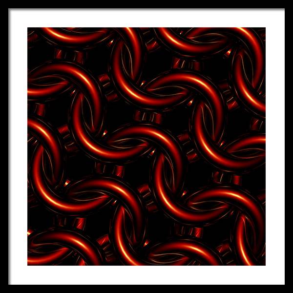 Vermilion Maille - Framed Print