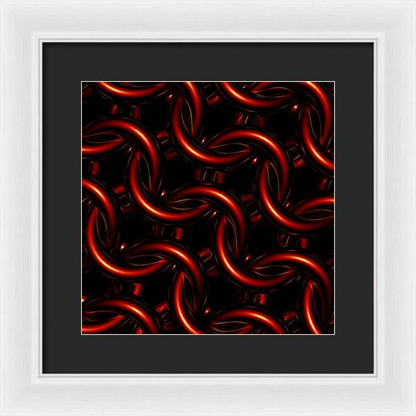 Vermilion Maille - Framed Print