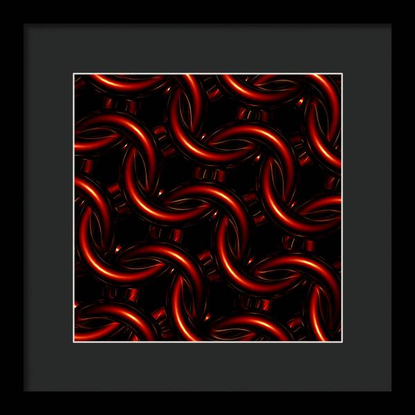 Vermilion Maille - Framed Print