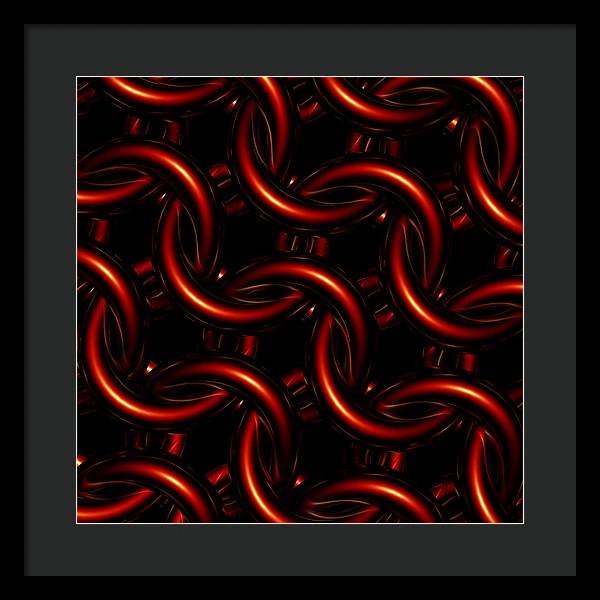 Vermilion Maille - Framed Print