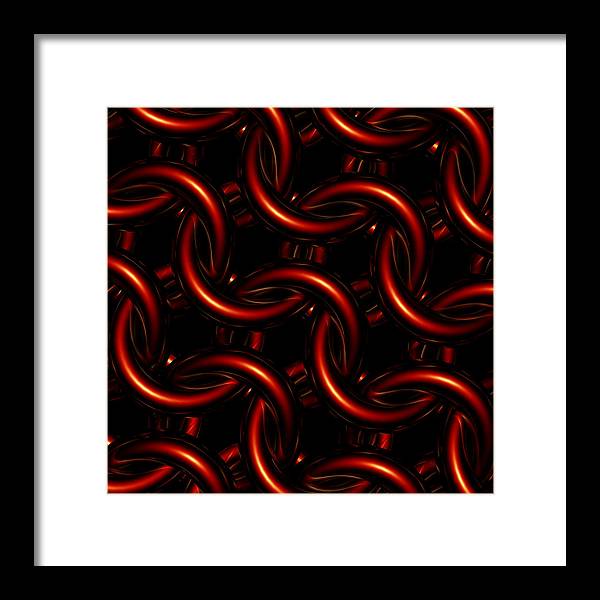 Vermilion Maille - Framed Print