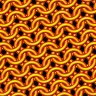 Molten Lava Chainmaille Print