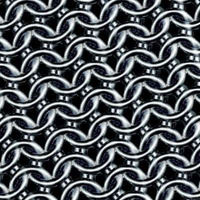 Melting Steel Chainmaille Print