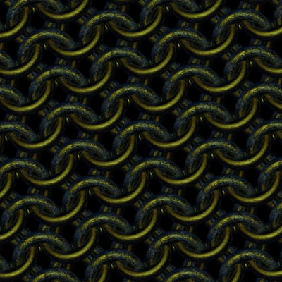Lost City Corroded Bronze Chainmaille Print
