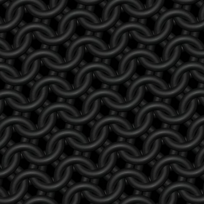 Matte Charcoal Chainmaille Print