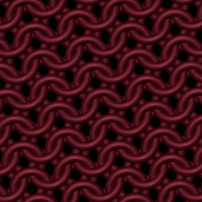 Matte Cherry Chainmaille Print