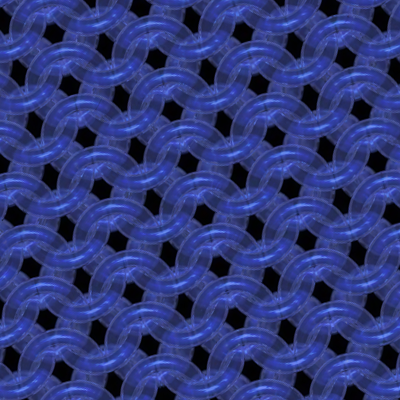 Periwinkle Glass Chainmaille Print