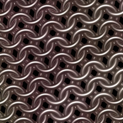 Rose Gold Chainmaille Print