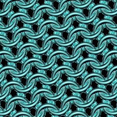 Seafoam Chainmaille Print