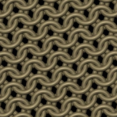 Matte Bronze Chainmaille Print