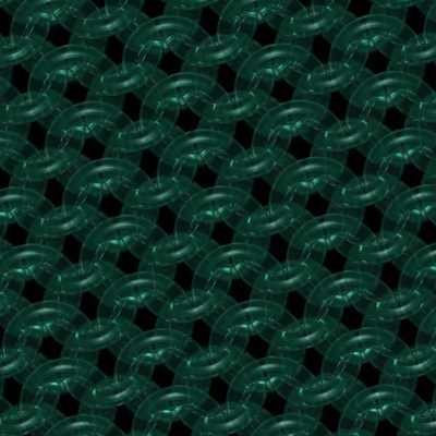Bottle Green Glass Chainmaille Print