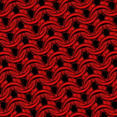 Candy Apple Chainmaille Print