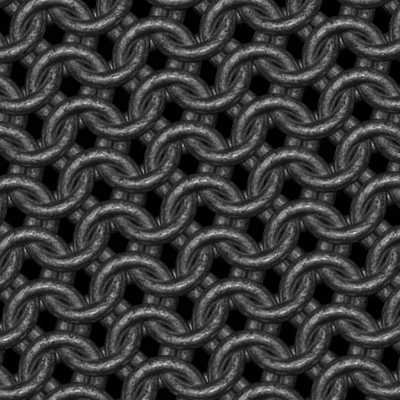 Steel Chainmaille Print