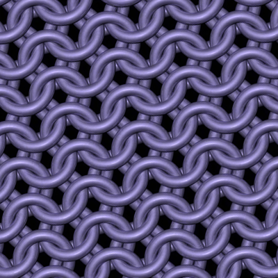 Matte Violet Chainmaille Print