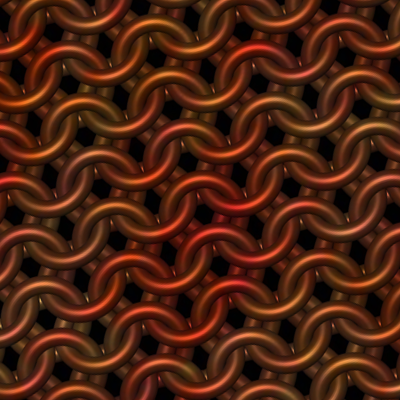 Banked Embers Chainmaille Print
