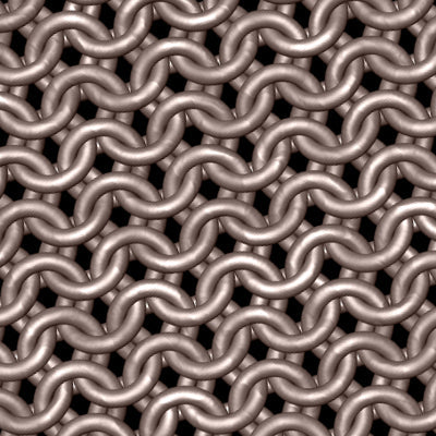 Sandy Bronze Chainmaille Print