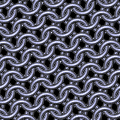 Blue Steel Chainmaille Print