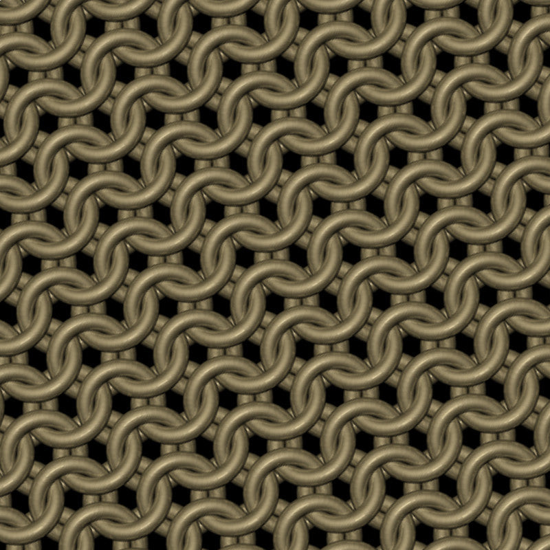Matte Bronze Chainmaille Print