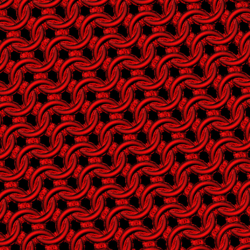 Candy Apple Chainmaille Print