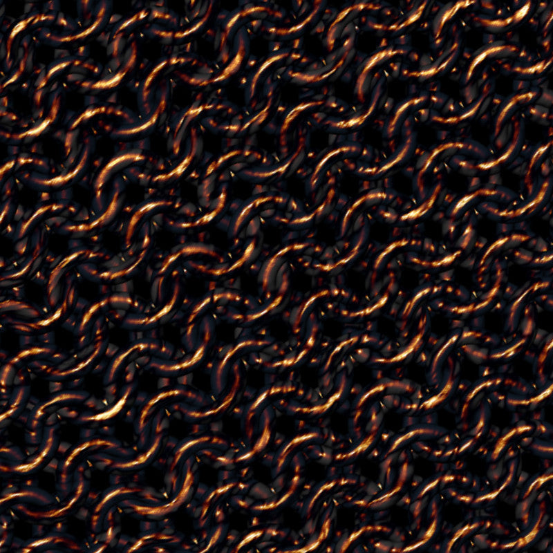 Bloodstained Bronze Chainmaille Print