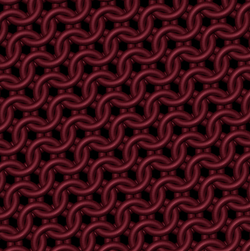 Matte Cherry Chainmaille Print