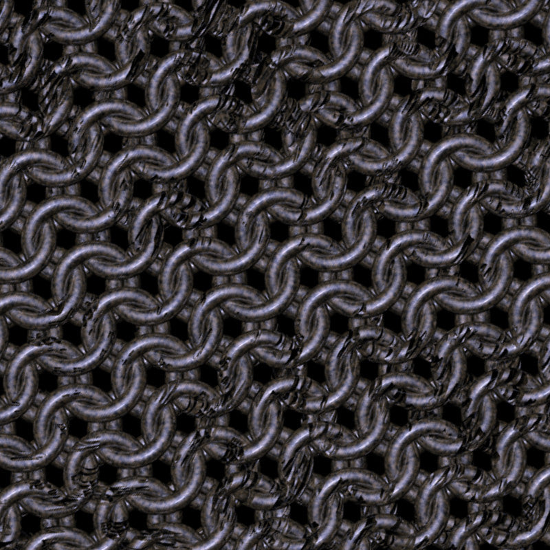 Scarred Stained Steel Chainmaille Print
