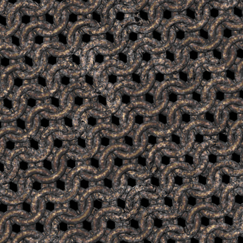 Salt Corroded Chainmaille Print