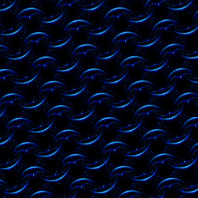 Deep Blue Glass Chainmaille Print