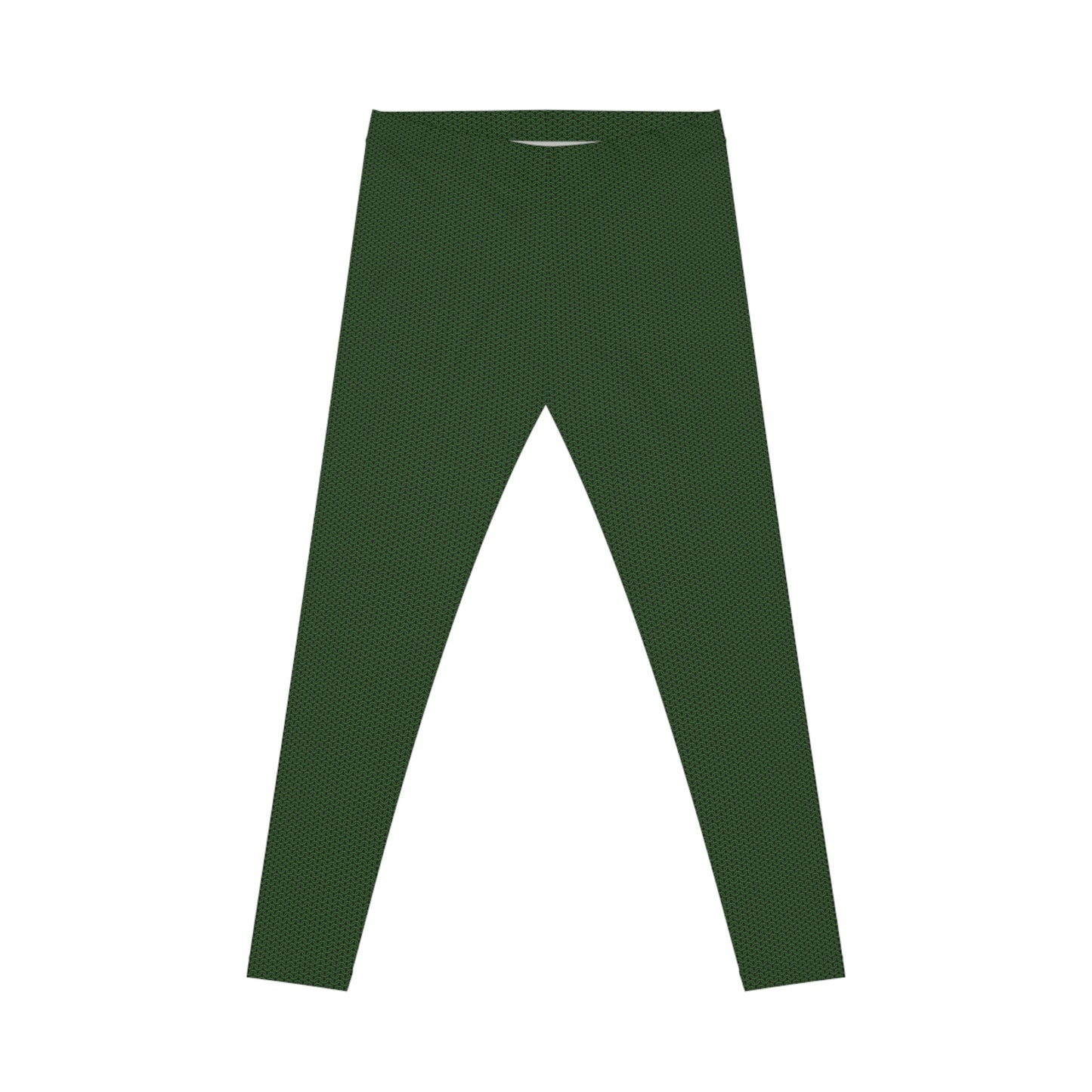 Front garment view of Verdant Green Matte Metal Chainmaille Leggings by Urban Maille