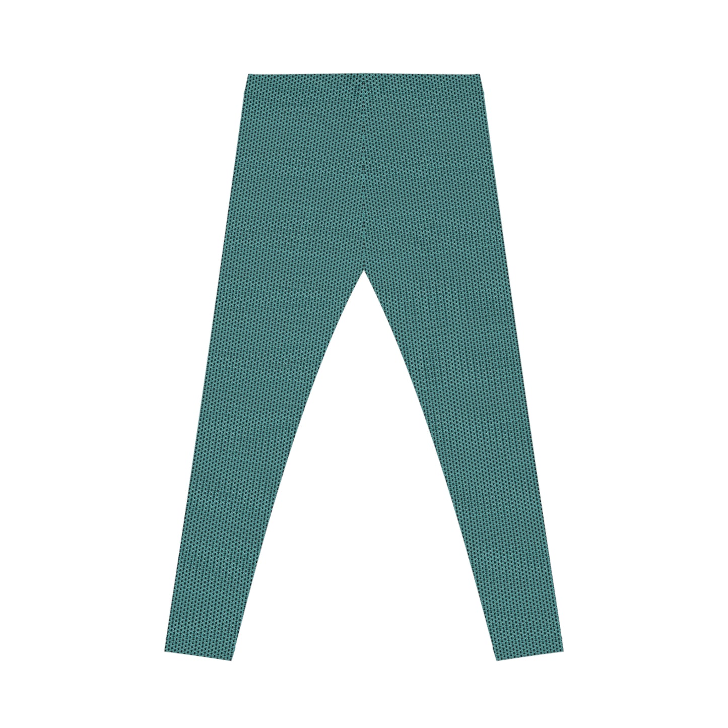 Back garment view of Sea Green Shiny Metal Chainmaille Leggings by Urban Maille