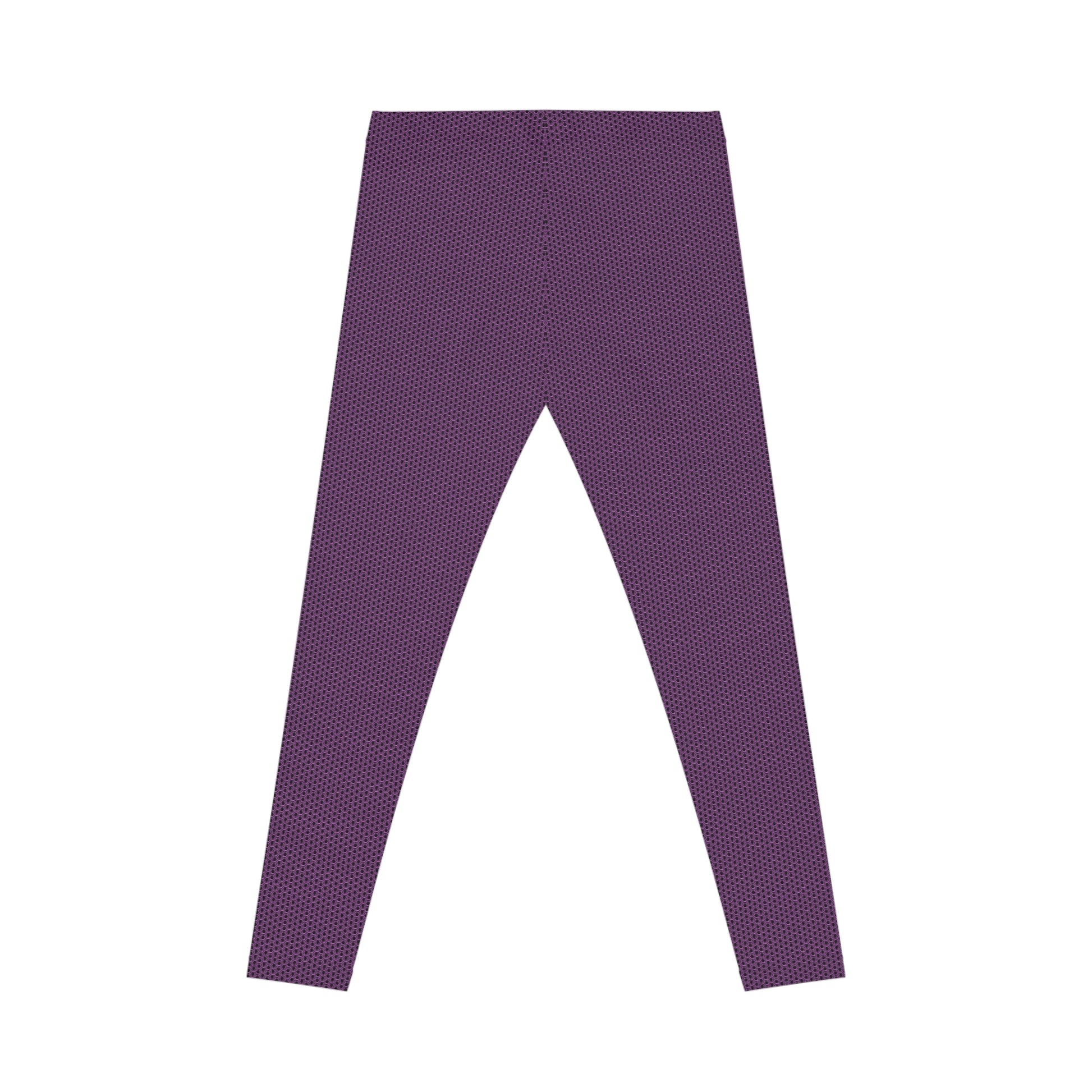 Garment back view of RedViolet Shiny Metal Chainmaille Leggings by Urban Maille