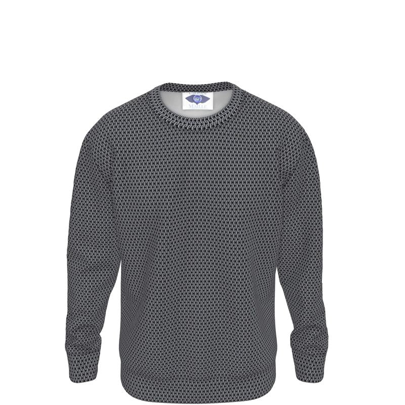 Sweatshirt with Chainmaille Print