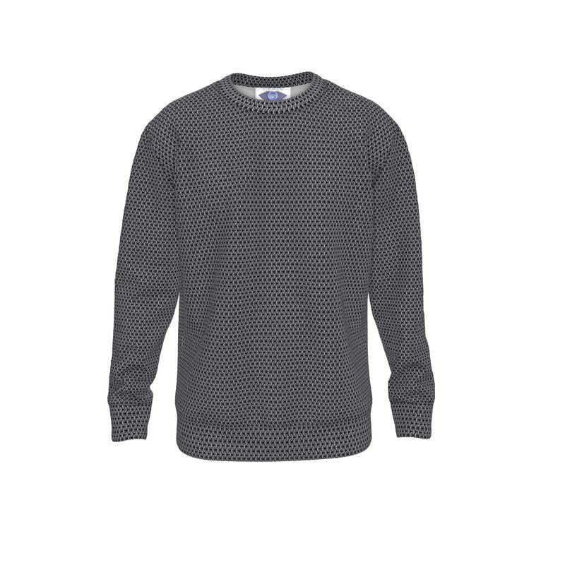 Sweatshirt with Chainmaille Print