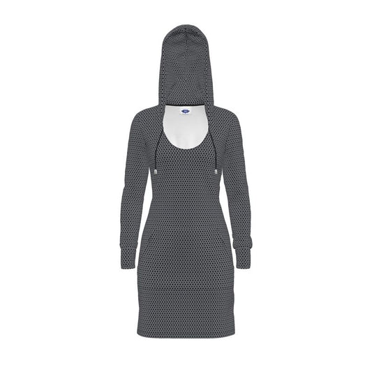 Hoodie Dress with Chainmaille Print