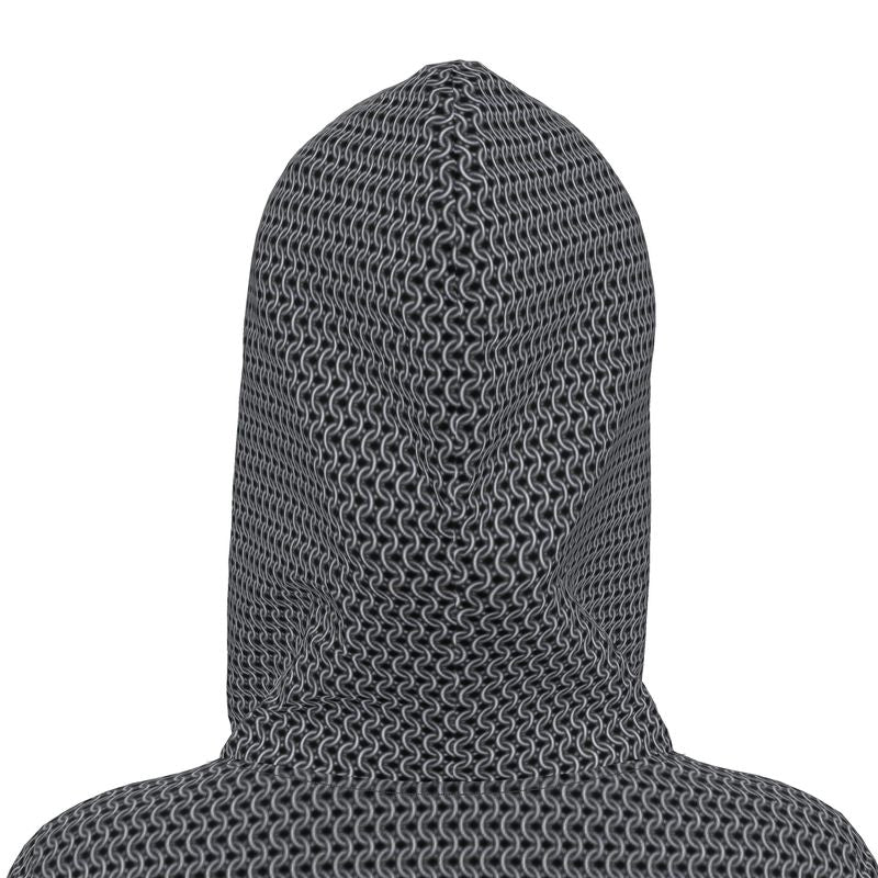 Hoodie Dress with Chainmaille Print