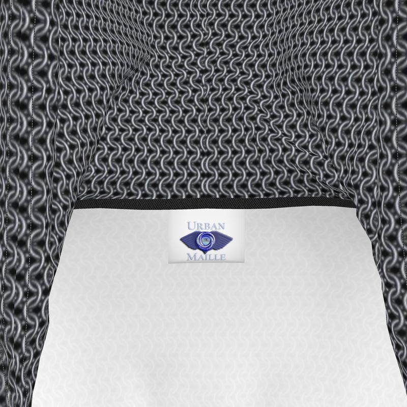 Hoodie Dress with Chainmaille Print